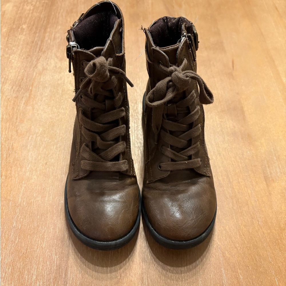 Kohl's Dark Brown Lace-Up Boots